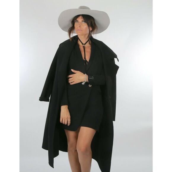Eugenia Kim Gray Fedora Hat L Wide Brim Rabbit Hair Felt Women’s Designer Chic main image 8